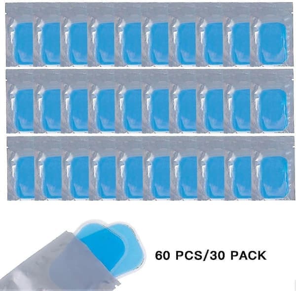Pakke med 60 EMS gelputer for muskelstimulator