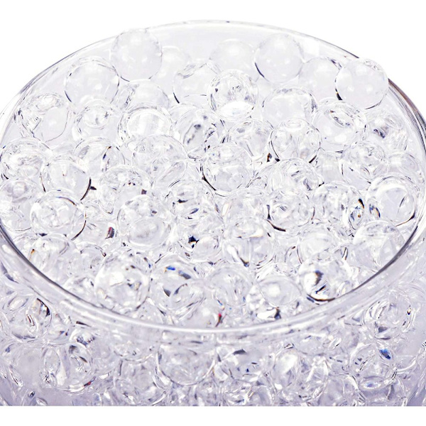 Vattenpärlor, 3000 stycken vasfyllda pärlformade hydrogelprydnader