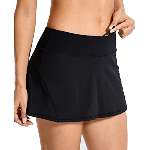 Hög midja yogashorts dam löpning magkontroll spandex kompressionsshorts