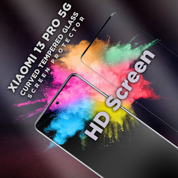 Xiaomi 13 PRO (5G) - Härdat glas 9H - Super kvalitet 3D Skärmskydd