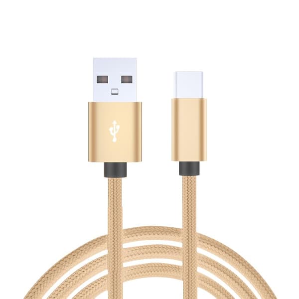 2-pakning USB-C 5A Ladekabel 2M Hurtiglading Ekstra Lang Vit white