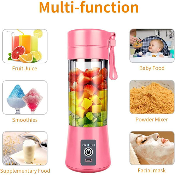 Personlig mixer för smoothies med mixningsflaskor för smoothie