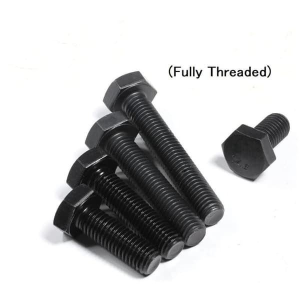 Hex Screws (fully threaded) M8 x 35 mm Screws Hex Bolts in Class 12.9 High-Strength Alloy Steel (10 pcs)