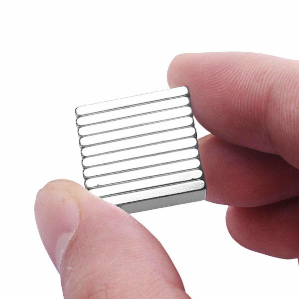 Sällsynta jordartsmagneter, superrektangulära neodymmagneter, kylskåp, gör-det-själv, kök, källarbyggnad - 20X10X2 mm (40 st)