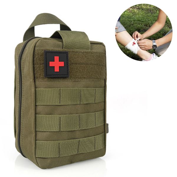 Första hjälpen-kit väska taktisk nödväska medicinsk väska rese första hjälpen-kit räddningsväska utomhus camping bärbar （Innehåller inte något medicinskt material）