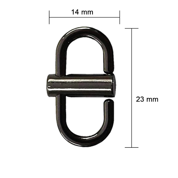 Justerbara metallspännen för kedjeremsväska Handväska Förkorta längd Kedjelänkar Liten klämma för crossbody-kedjerem, 5 st ljusguld