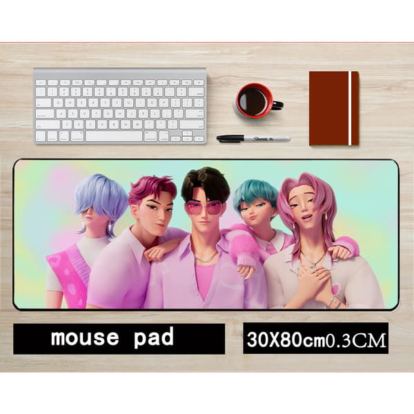 Kpop demonjakt demon jentegruppe musematte 30x83cmCM stor tastaturmatte 4 E