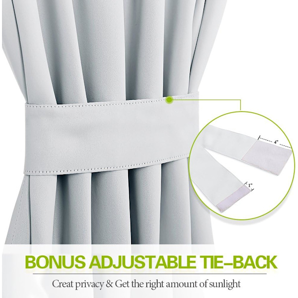 1 Panel Dörrdraperi - Rum Mörkläggande Stångficka Skjutdörr Draperingar Sekretess Ljusblockering För Fransk Dörr $1 Panel Fransk Dörr Gardin