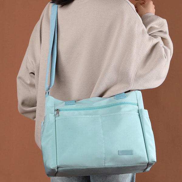 Nylon Crossbody-väskor för kvinnor, axelväska, vattentät budväska, handväskor för kvinnor