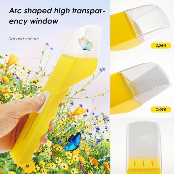 2-pack Insect Catcher for Kids Quick Release Insect Catching Tool Humane Insect Viewer with Transparent Window 27cm