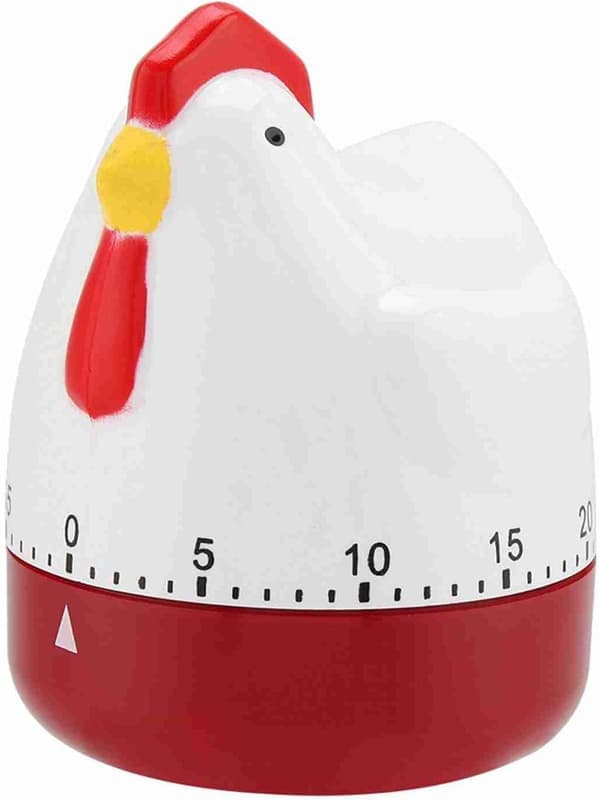 Kitchen Clock Cute Lovely Egg Timer Chicken Mechanical Wind-Up Timer for Cooking Time Reminder Home Decor