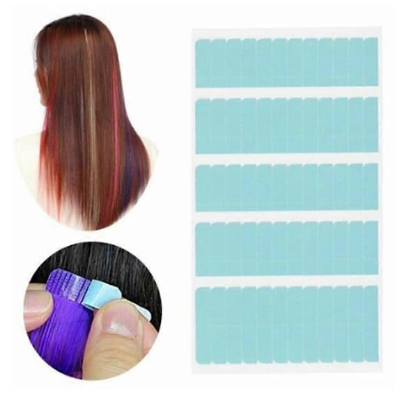 120 Pieces Replacement Tape Adhesive Strips for Tape Extensions Hair Tape Double Sided
