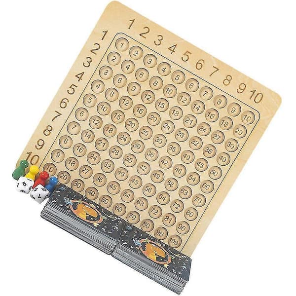 Brädspel Multiplikationsspel Träspel Utbildande Matematik Brädspel