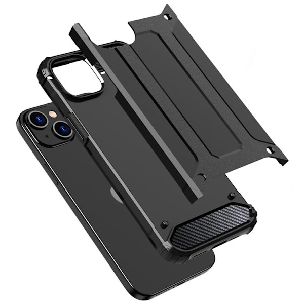 iPhone 15 Mobilskal Hybrid Armor - Svart