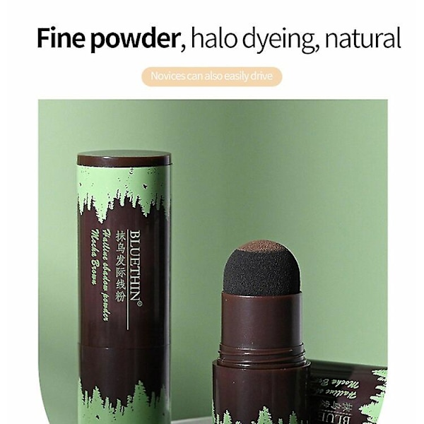 Vattentätt hårlinje pulver i hårfärg Kantkontroll Hårlinje Skuggmakeup Hårconcealer Root Cover Up Unisex hårsmink C deep brown C deep brown