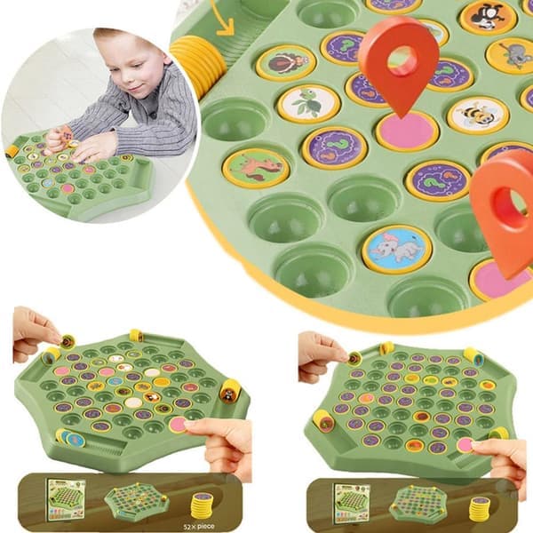 To-spiller Dyrepuslespill Vend Sjakk Dyrematch Leke Dyrematchbrett