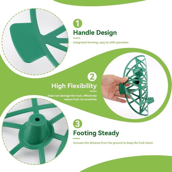 10 Pcs Melon Cradle, Watermelon Holder, Melon Pumpkin Support, Plastic Pumpkin Support Kit for Cantaloupe, Squash, Watermelon
