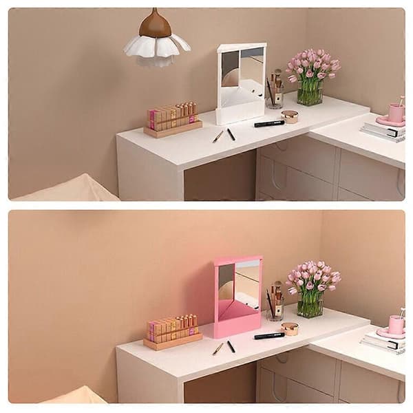 Ikke-vendende Spejl til Makeup Kompakt Makeup Spejl Gave til Kvinder Sort Black Small size