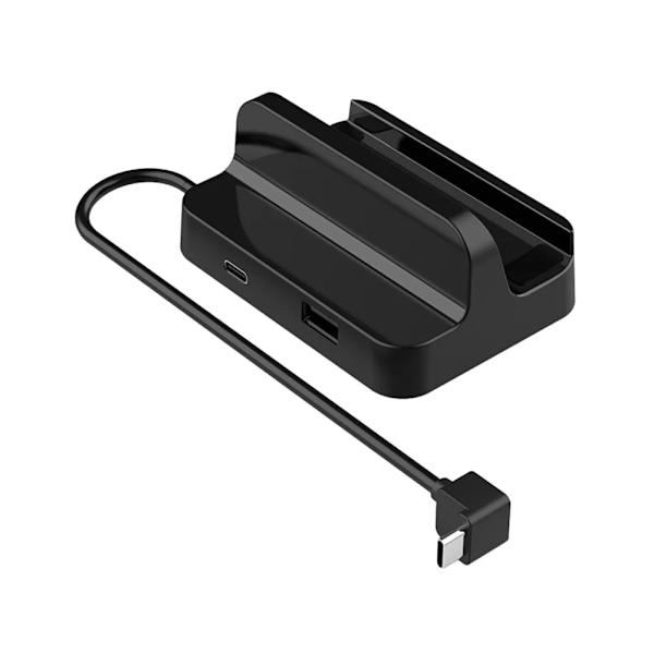 Steam Deck Dock 6 i 1 Steam Deck Dockningsstation Stativ Tillbehör 3*USB 3.0 HDMI 4K@60Hz Gigabit Ethernet 1000Mbps PD 60W Hub