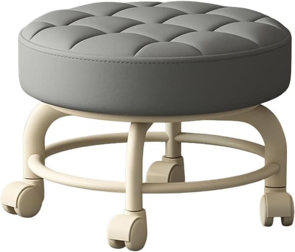 Low Rolling Stool with Wheels Heavy Duty Rolling Stools 360 Degree Rotating for Home Cleaning Garage Repair Stool Work Floor Cleaning