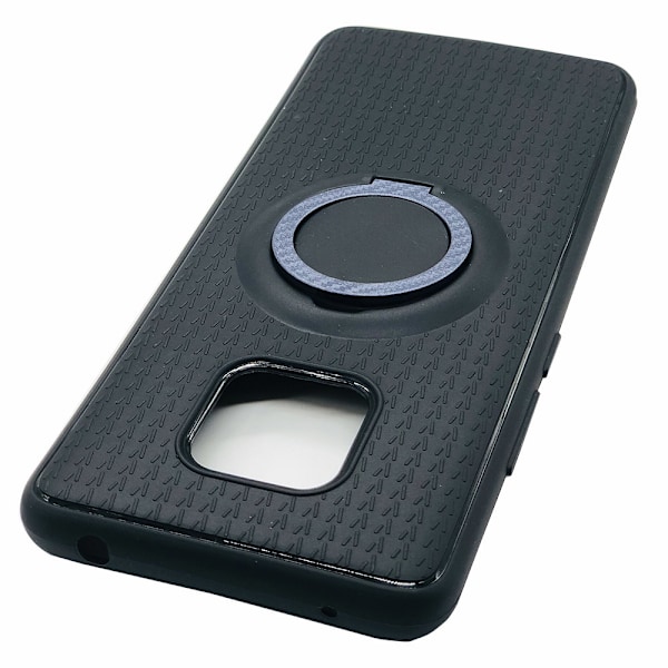 Silikonskal i Carbonfinish med Ringhållare Huawei Mate 20 Pro Röd Röd