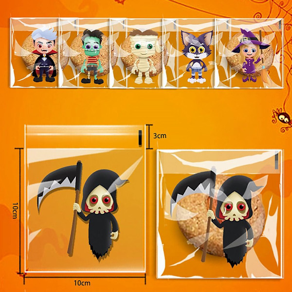 100st Halloween Godispåsar Godiskakorpåse MIX 4 STYLES MIX Mix 4 styles Mix 4 styles