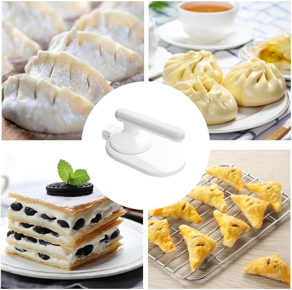 Dejpress til Dumplings — Manuel Form til Dumplings, Husholdningsværktøj til at Forme Dejplader; Velegnet til Hjemmebrug, Cafeer og Restauranter