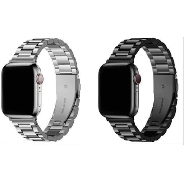 Rostfria armband kompatibla 45mm 44mm 42mm 41mm 40mm 38mm stål med fodral för Ultra Series 9 8 7 6 5 4 3 2 1 silver silver 42mm/44mm/45mm silver 42mm/44mm/45mm