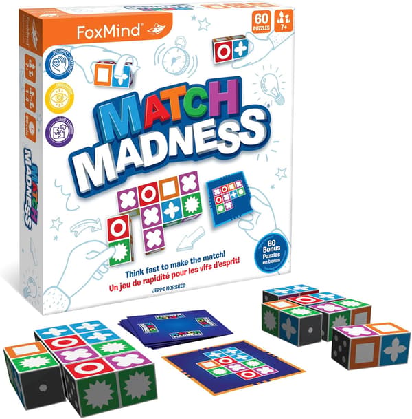 Match Madness Board Game Visual Recognition Matching Board Game Family Puzzle Game to Develop Children's Problem-Solving Skills