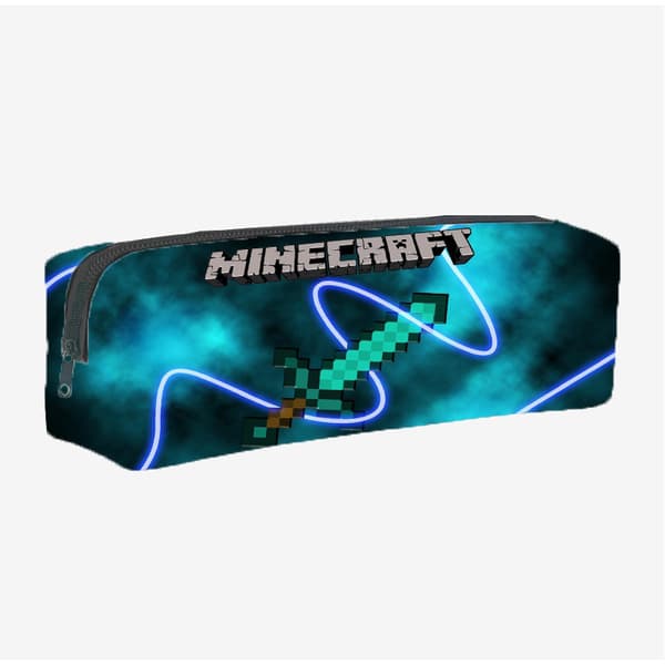 Nye Minecraft spiltilbehør, skoletaske til studerende, stor kapacitet, penalhus med lynlås og mønster pattern 15
