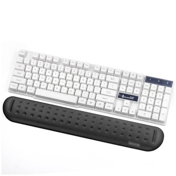1 set minnesskum mus & tangentbord handledsstöd stöd kudde set för dator, bärbar dator, kontorsarbete, PC-spel - massagehål design - enkelt