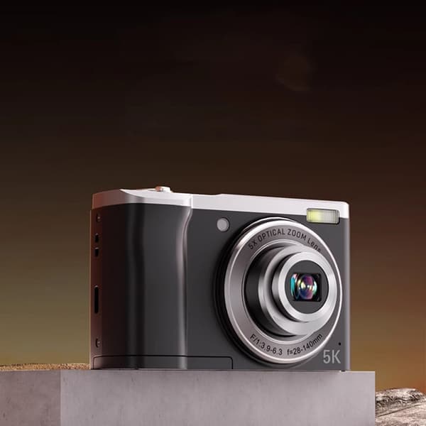 5K digitalkamera med 5x optisk zoom og anti-shake-stabilisering