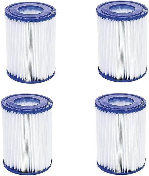Poolfilter Type 2, Egnet til Bestway 58094 - Poolfilterpatron, Nem at installere (4 stk.) (FMY)