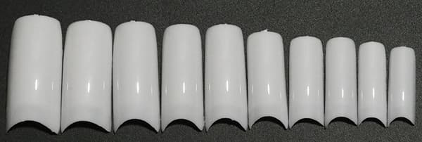 100 stk. Hvide Negletips Vit white