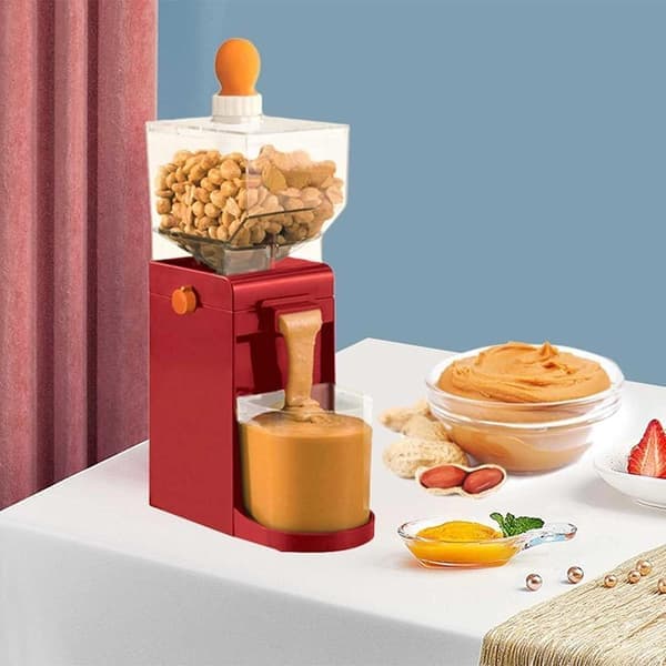 Peanut Butter Machine, Electric Nut Grinder, 500ml Food Processor with Non-Slip Base, 110V–220V, Suitable for Home Kitchen