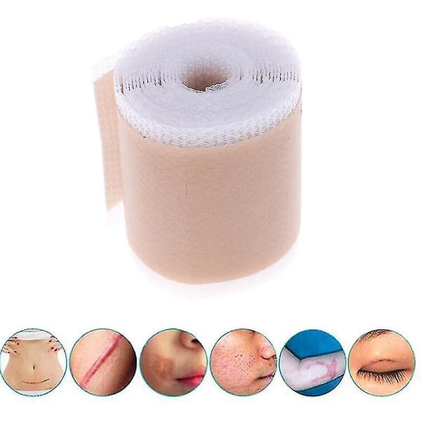 Ny silikone gel arfjernelse ark terapi plaster til akne traume brandsår hud, 4cm*1.5m