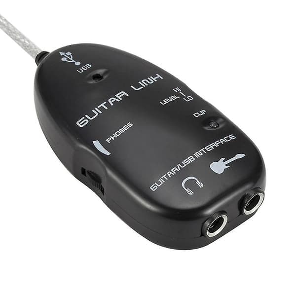 Gitarr till USB-gränssnittskabeladapter Ljudanslutningsinspelare för PC/dator Bästa presenten