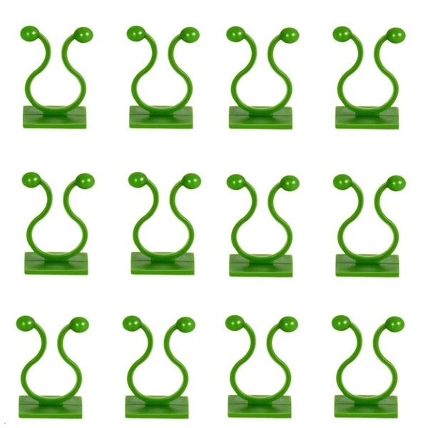 Växtklämmor - Växtklättring Väggfäste Klämmor 60PCS, Osynliga Klämmor för Klättring Växter, Självhäftande Växtvägg Klämmor för Växtsupport, Klibbig