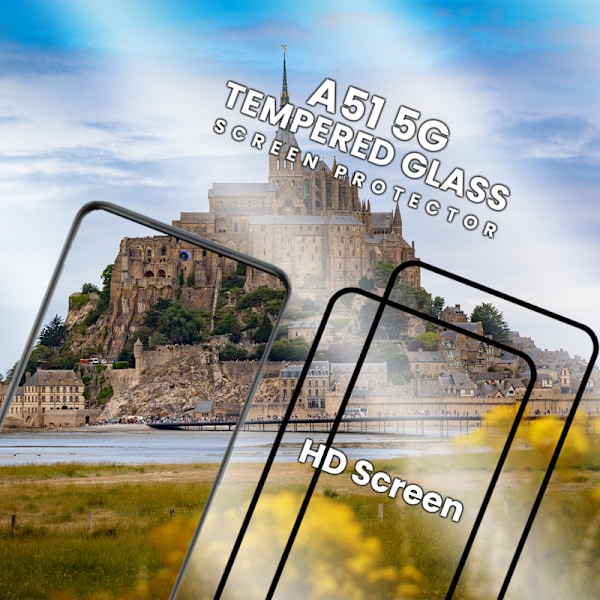 2-Pack Samsung Galaxy A51 5G - Härdat Glas 9H -Super kvalitet 3D