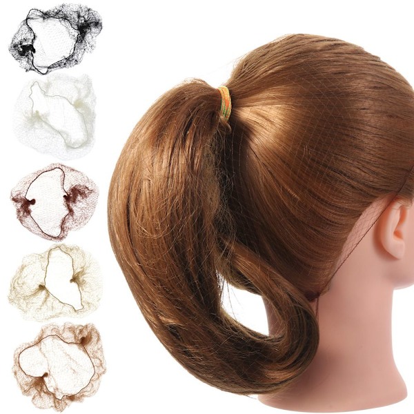 50 st Invisible Hairnät Fint Nät Peruknät Ballet Snood LJUST light brown light brown