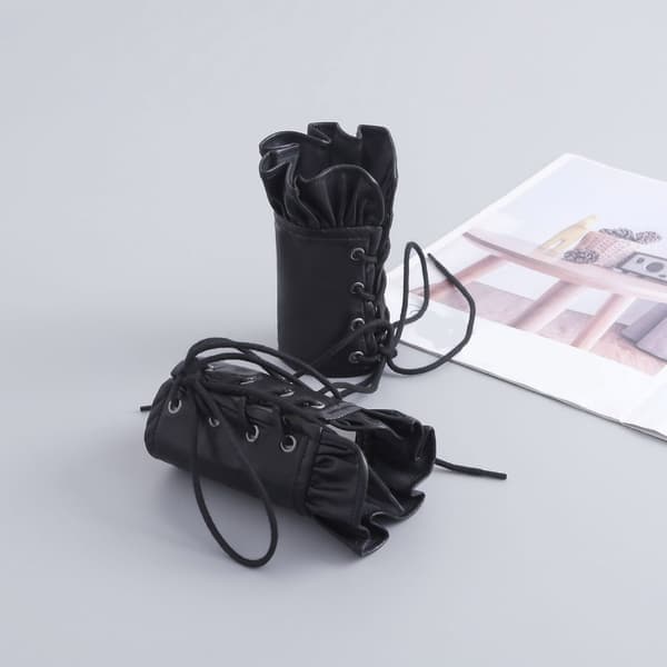 Adjustable Gothic PU Leather Arm Guard Unisex Festival Costume Accessory