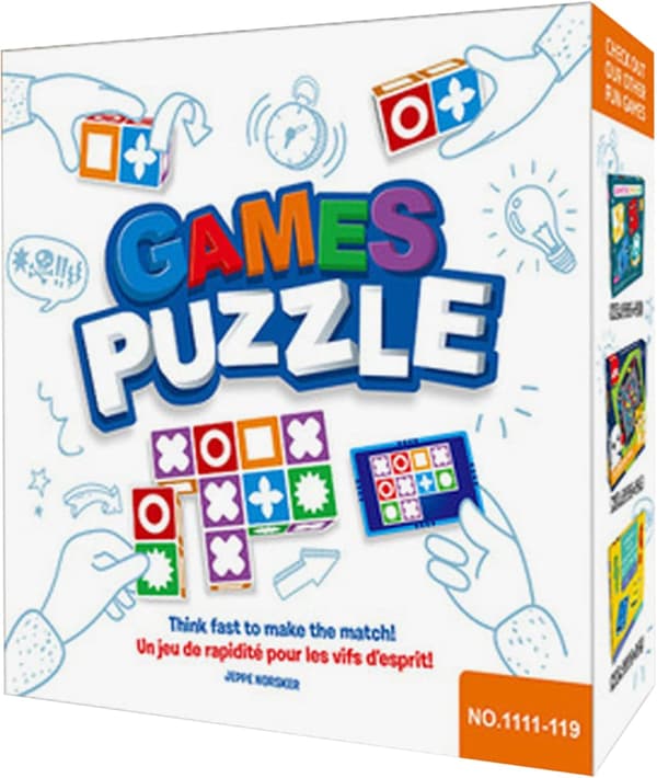 Matching Puzzle Game for Kids, Educational Logic Board Game with Pattern Cards, Interactive Family Toy for Early Learning