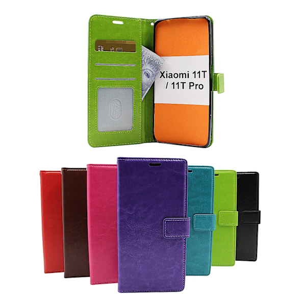 Crazy Horse Wallet Xiaomi 11T / 11T Pro Brun Brun