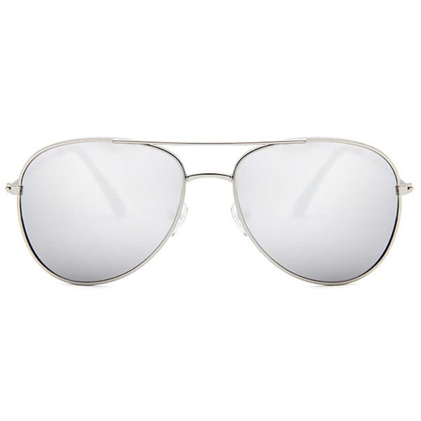 Pilot Solbriller Dame Sølv Spejlglas silver