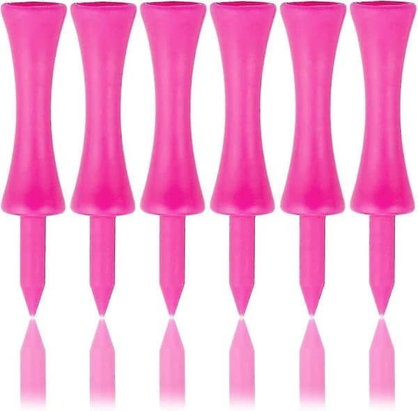 Rosa golfpegger i plast, 57 mm lange Castle golfpegger, 2-1/4 tommer rosa (100 stk)-FX-