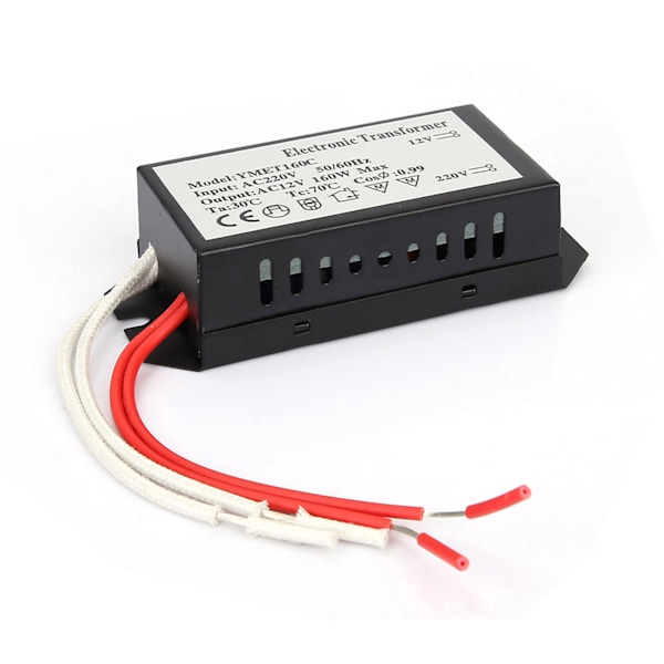 220V till 12V elektronisk transformator spänningsomvandlare Smart Power Supply Driver (160W)