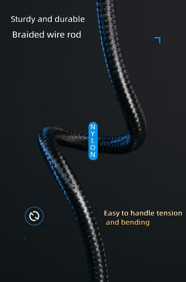 2-pak USB-C 5A Ladekabel 2M Hurtig Opladning Ekstra Lang Guld gold