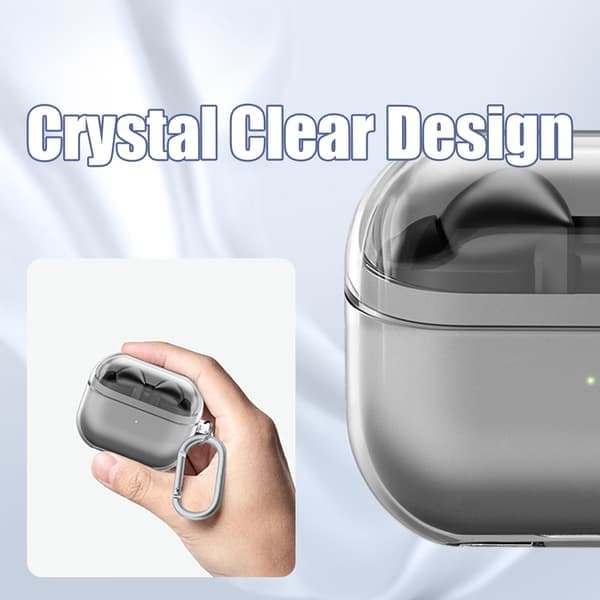 Samsung Galaxy Buds 3/Buds 3 Pro skyddsfodral (med karbinhake)
