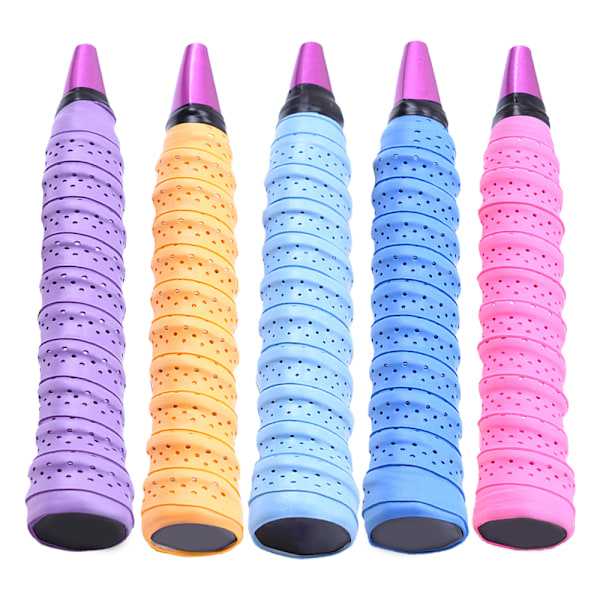 Racketgrepp Anti Slip Perforerat Absorberande Tennis Overgrip Badminton Overgrip
