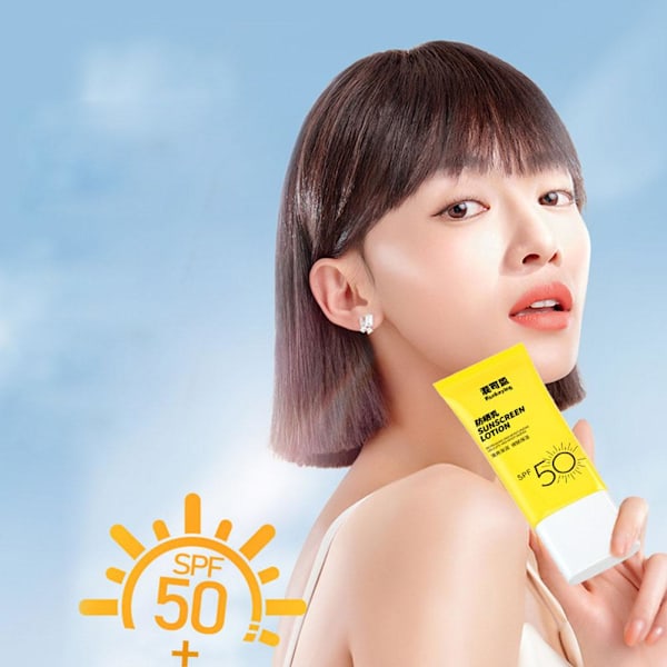 50 ml Svett- och UV-skyddande Isolerande Uppljusande Solkräm